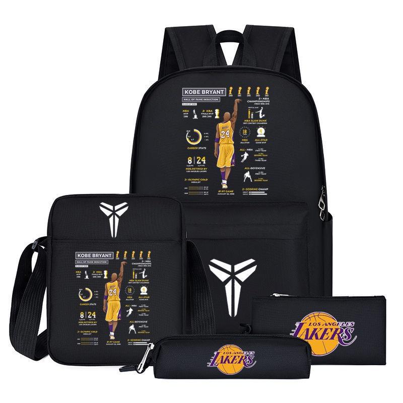 Sac à dos style dessin animé NBA pour adolescents Grande taille Capacité 20L