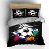 Colorful Soccer Theme Three-Piece Set Multiple Sizes Kid'S And Adults' Bedroom Exquisite 3Pc Bedding Set, Gift