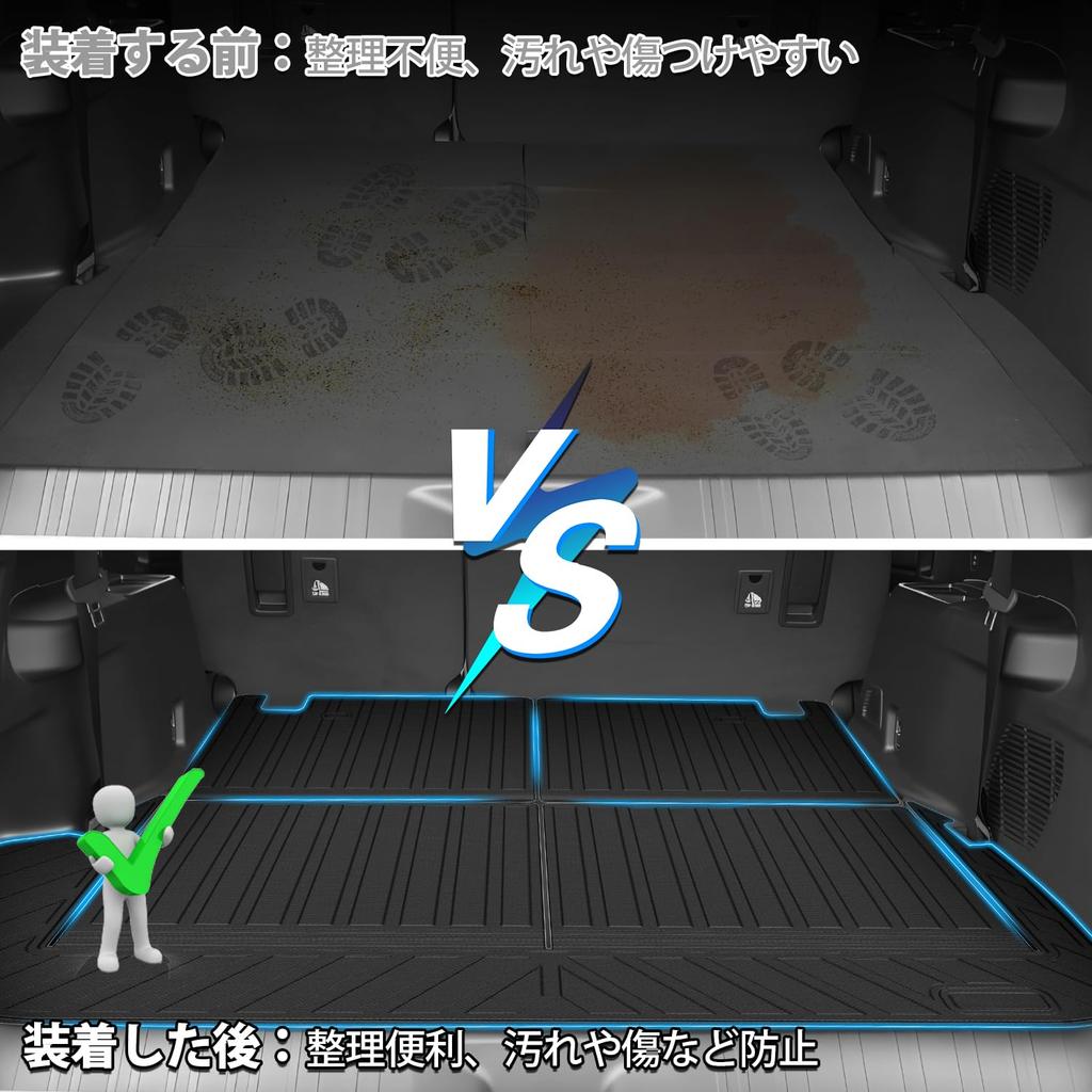 Jiooy Toyota Land Cruiser 250 Series Floor Mat Second Mat Step Mat Luggage Mat Land Cruiser250 3d GDJ250W TRJ250W Waterproof High Edge Dirt Prevention