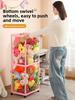 Large Capacity Children's Doll Storage Bucket Toy Organizer Elastic Transparent Basket for Plush Toys And Dolls Home Use