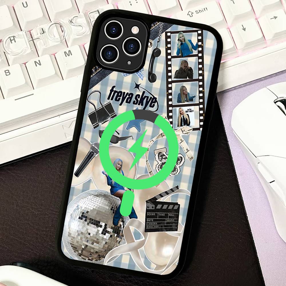 

Singer F-Freya Skye For Magsafe Magnetic Phone Case For IPhone 17 16 15 14 13 12 11 Plus Pro Max PC+TPU Cover iPhone 16 plus