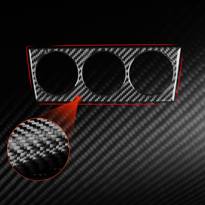 For Subaru Forester 2005-2008 Carbon Fiber Center Console Air Condition Switch Air Vent Interior Car Accessories Cover Stickers