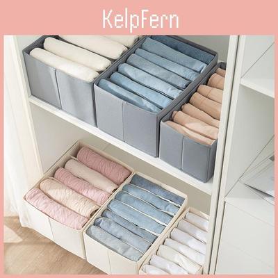 Oxford Cloth Storage Bin With Dividers For Closet And Bedroom Organization