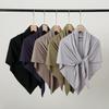 Neuer dreieckiger Jersey-Hijab-Schal für Damen Muslimische Schals Kopftuch Wickeltücher Einfarbige Schals Kopfbedeckung Islamischer Turban Stirnband