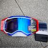 High-grade Banded Motocross Motorcycle Cross Goggles Windproof Dustproof Visor Replaceable Lenses Helmet Eyewear Riding Glasses