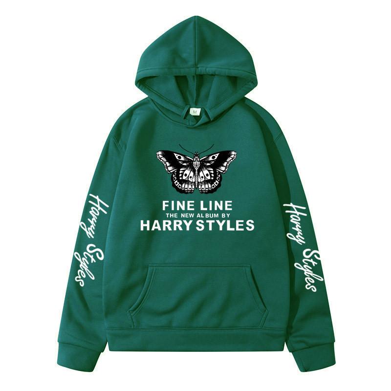 Harry Styles Peripheral Print Fashion Loose Long-Sleeved Pullover Autumn Men'S And Women'S Hooded Sweater