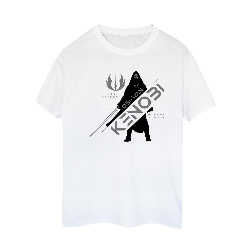 STAR WARS Womens/Ladies Obi-Wan Kenobi Jedi Knight Cotton Boyfriend T-Shirt