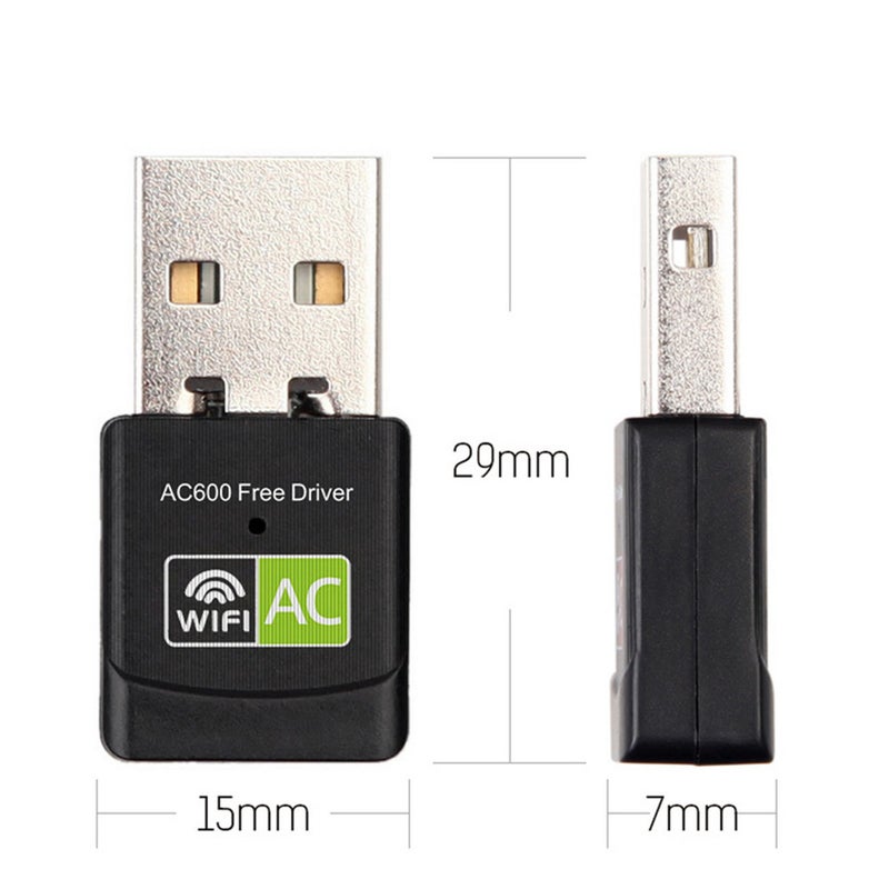 USB Wi Fi Adapters/Dongles 600Mbps Usb Wifi Adapter 2.4Ghz 5Ghz Antenna Dual Band 802.11Bngac Mini Wireless Computer Network Card Receiver