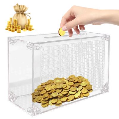 Transparente Acryl-Spardose mit Zähler fördert das Sparen und visualisiert den finanziellen Fortschritt für alle Altersgruppen