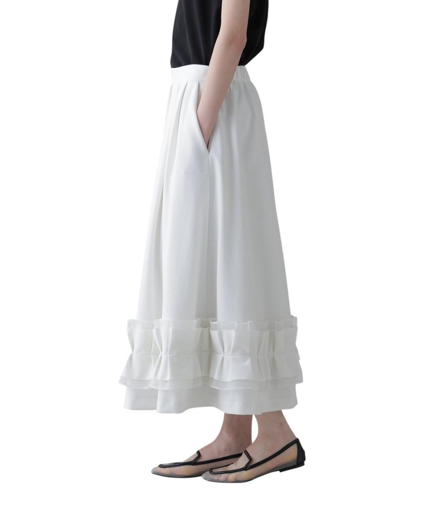 Flared Skirt Double Cloth 36 [ADORE] Women's 531-6220701 031_Ecru