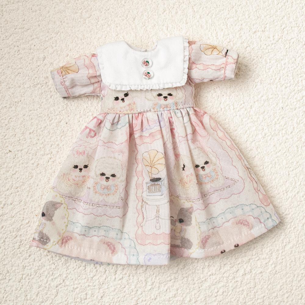 Blythe clothes Retro Floral Dress set Crop Top midi tulle Skirt Short Skirt for Licca Azones Ob22 2427 Ker YMY doll accessories