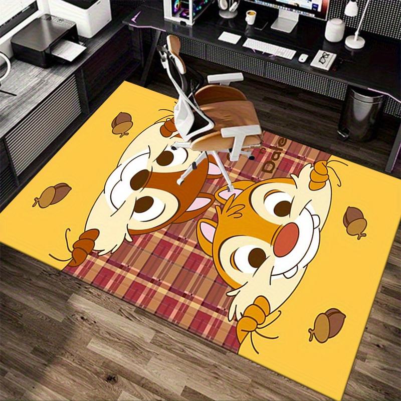 1pc. Cute Chip and Dale Plaid Pattern Rug for Home Decor, Office Carpet, Chair Cover, Outdoor Mat, Gift Ideaz049008