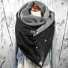 Lady Scarf Women Cotton Print Horse Note Rose Star Warm Button Turban Scarf Warmer Fleece Scarf Bufanda Invierno Mujer