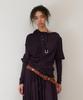 THEVINYLHOUSE Twisted Drape Top(W) Purple