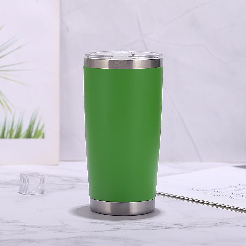 20oz Outdoor 304 Stainless Steel Beer Tumbler for Cars, Without Straw