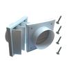PVC Wandlüftungsgitter 4" 5" 6" Abluftgitter Einfache Montage Lüftungsgitter