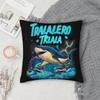 Itallan Brainrot Creative Animal Pillow Case Square Double-Sided Printing Short Plush Sofa Cushion Cover Bedroom Bedside Pillow