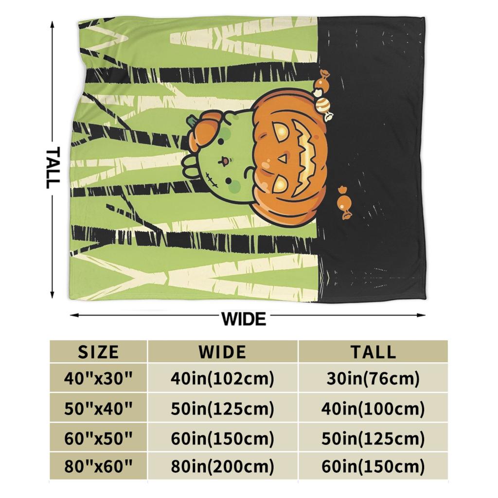 Halloween Pumpkin Cute M-Molangs Blankets Flannel Summer  Breathable Super Warm Throw Blanket for Home Outdoor Rug Piece