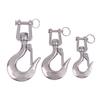304 Stainless Steel Trigger Clevis Swivel-Eye Lifting Snap Tone Hook Wire Rope Lifting Hook With 150/ 350/650Kg Loading Capacity