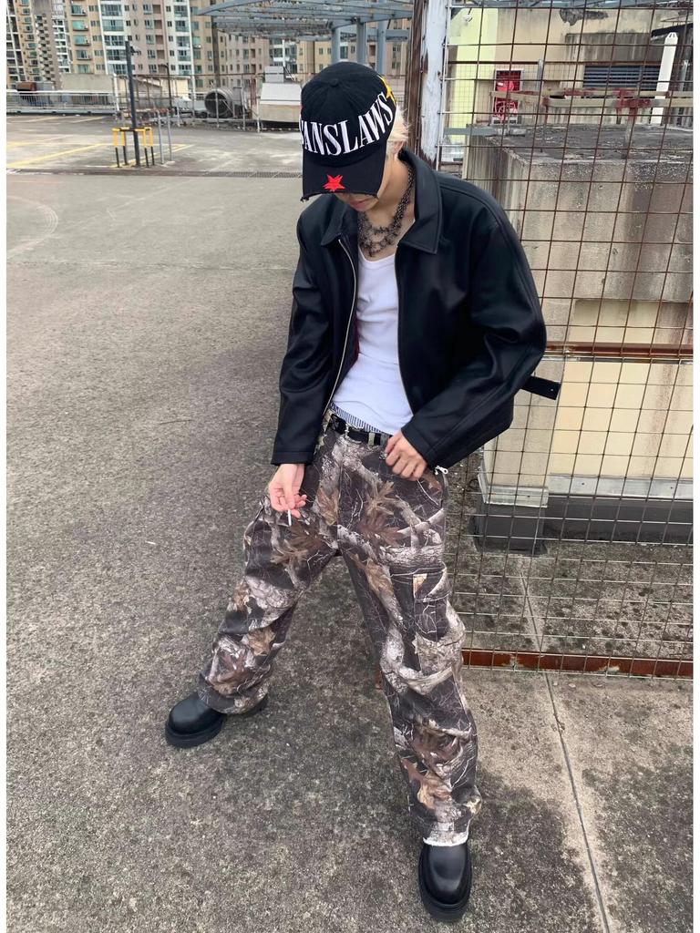 Men's American Style Loose Fit PU Leather Jacket - Autumn/Winter 2025 Edition