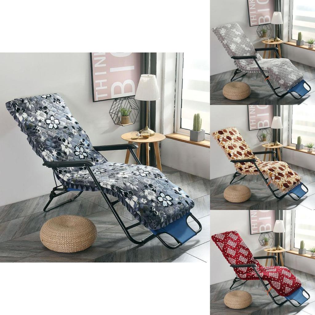 Elegant High Back Flannel Deck Chair Cushion With Breathable And Thick Padding