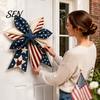 Handmade Home Decor Accessories Patchwork Bow Sewing Kit, Large Fabric DIY Sunflower Pattern Kit Pumpkin Quilted Craft for Adults, Farmhouse
