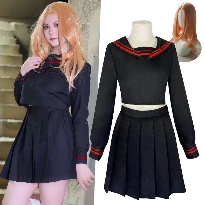 

Токио Мстители Юдзуха Шиба Косплей Костюм-Takerlama Аниме Женское Платье + парик Юбка Костюм Школьная Форма