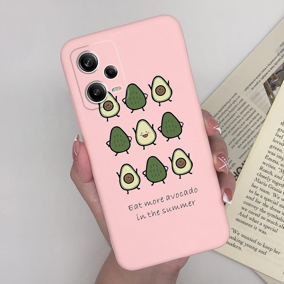 For Xiaomi Redmi Note 12 Pro+ Plus 5G Phone Case Love Heart Girl Silicone Matte Shockproof Cover For Redmi 12Pro + Funda Bumper