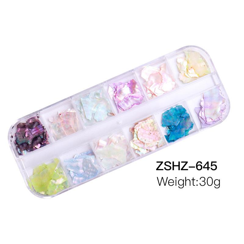 Japanese Ultra-Thin Symphony Nail Art Shell Piece Jewelry Natural Versatile Abalone Piece Nail Accessories