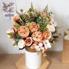 Artificial Flowers Silk Hydrangea Peony Wedding Bridal Bouquet Festival Wreaths Home Room Vase Garden Wall Diy Decora Scrapbook