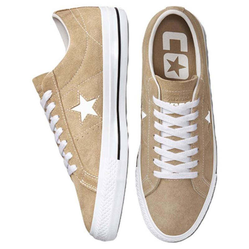 Converse One Star Pro Non-slip Wear-resistant Low-top Skate Shoes Unisex Brown