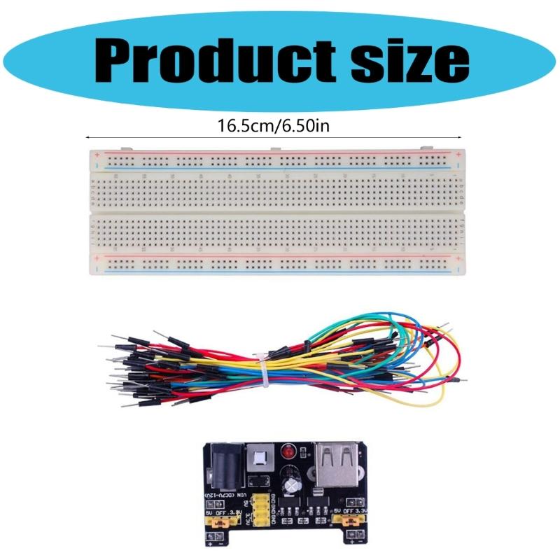 MB102 Breadboard for MB102 Protoboard PCB Board BreadBoard 830 Point Solderless Universal Prototype Test Develop