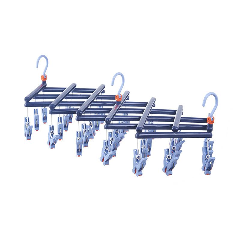 Plastic Sock Drying Rack Multi-Purpose Laundry Clamp Clothesline Holder Home Organization Bedroom Storage Rack for Socks