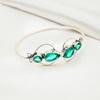 Indicolite Cuff Bracelet Real Gemstone Bangle, 925 Sterling Silver Cuff Bracelet Handmade Jewelry, Adjustable Bangle For Gift Women Jewelry
