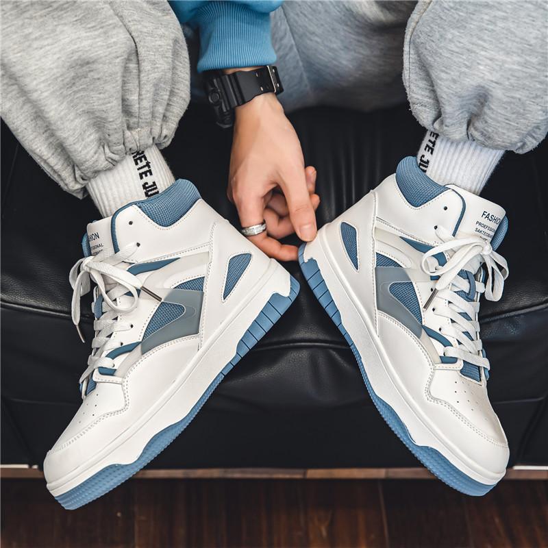 Man High-top Basketball Shoes Men's Sneakers Anti-skid Breathable Outdoor Sports Basketball Shoes Men Vulcanize Shoes for Men