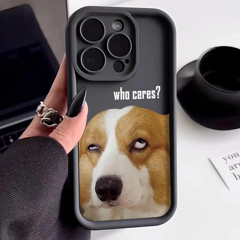 Funny Puppy Dog Phone Case For iPhone 16 15 14 13 12 11 Pro Max Mini X XR XS SE20 8 7 Plus Silicone Cases Beagle Welsh Corgi