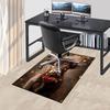 1PC cow, floral Non-Slip Floor Carpet Compatible for Office&Living Room&Bedroom&Dining room - Flat-Weave Machine-O362