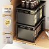 Miling Pull-out Kitchen Spice Rack with Cover