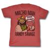 Macho Man Red Heather Adult T-Shirt Unisex T-Shirt