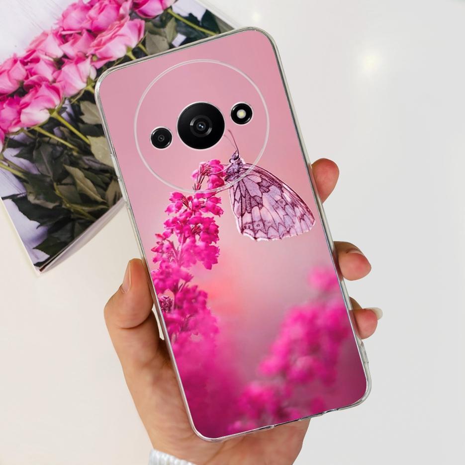 Für Xiaomi Redmi A3 Hülle Stilvolle Bemalte Abdeckung 6,71'' Klare Silikon-Weiche-TPU-Handyhülle Für Xiaomi Redmi A3 RedmiA3 Fundas Capa