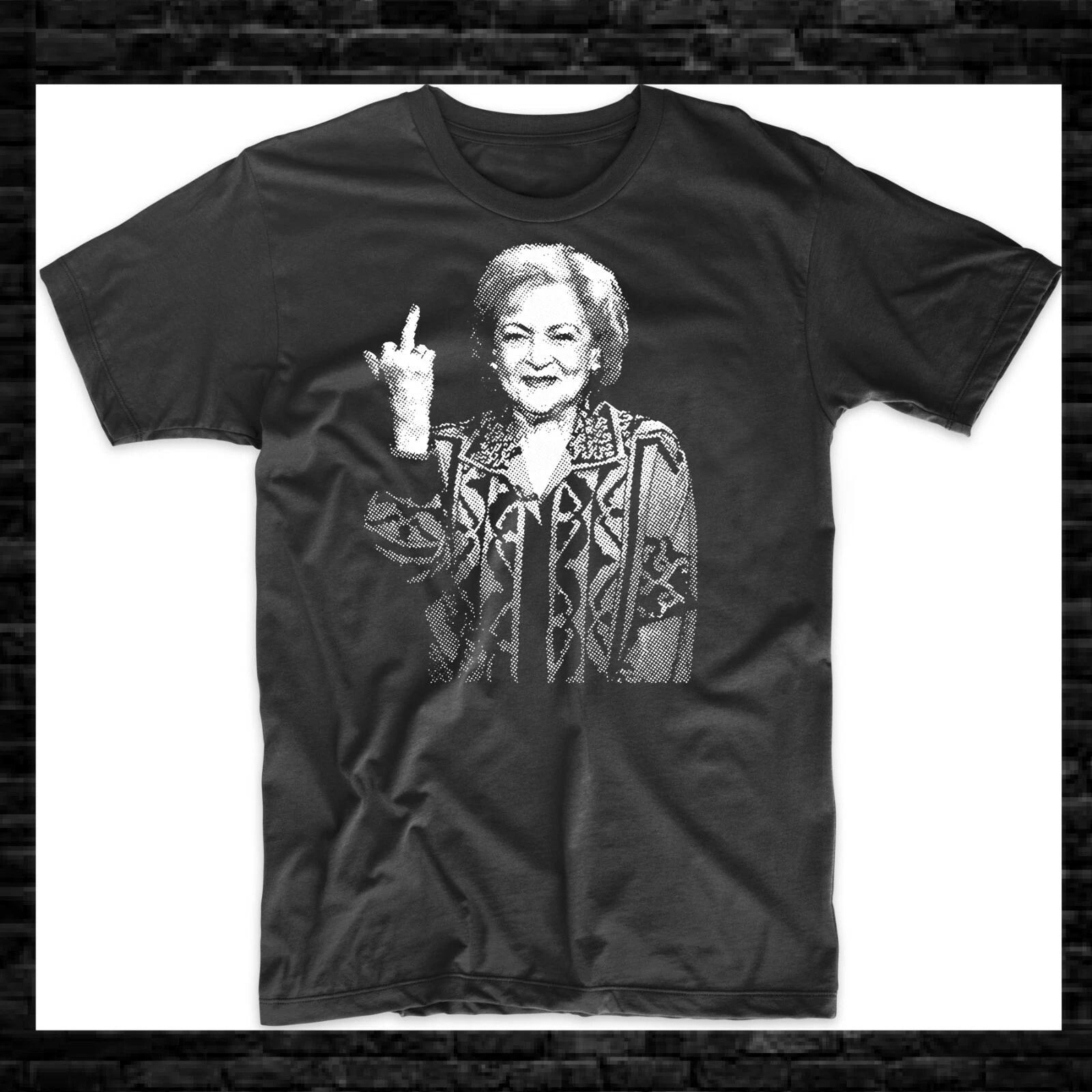 

Betty White Middle Finger F U Funny Vintage T-shirt S