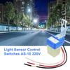 Automatische Auto Ein Aus Fotozelle Straßenlaternen Schalter DC 12V AC 220V 50-60Hz 10A Wasserdichte Fotosteuerung Sensor Schalter