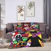FNF Bad Time Trio Friday Night Funkin Flannel Blanket  Soft Warm Throw Blanket for Home Decor Picnic Bedspread Sofa Bed Cover
