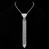 Rhinestone tassel necklace, long personalized exaggerated wind claw chain necklace