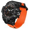Sports Wristwatch Men Waterproof 50m Analog Digital Multi-Function LED Backlight Luminous Stopwatch Countdown Timer Alarm Day Calendar Dual