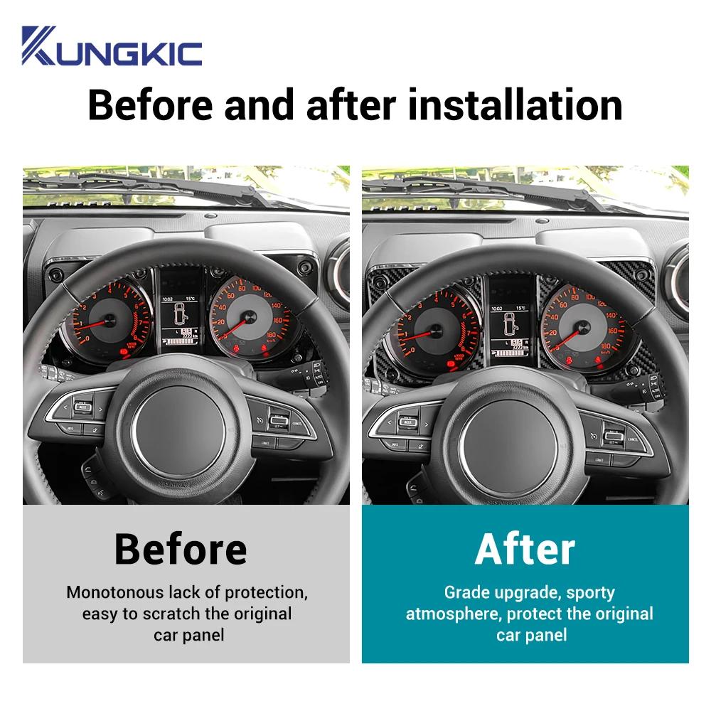 Carbon Fiber Speedometer Frame Sticker Compatible with Suzuki Jimny JB64 JB74 2019-2025 LHD RHD Interior Trim