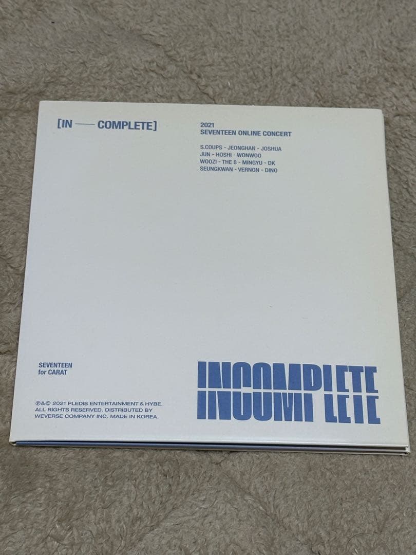

[USED] SEVENTEEN INCOMPLETE DVD only