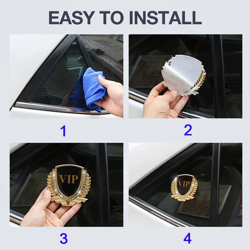 Car Side Sticker Crystal Emblem for Cadillac Escalade CTS ATS SRX Deville BLS XT4 XT5 XT6 STS XTS SLR XLR CT4 CT5 CT6 Decoration