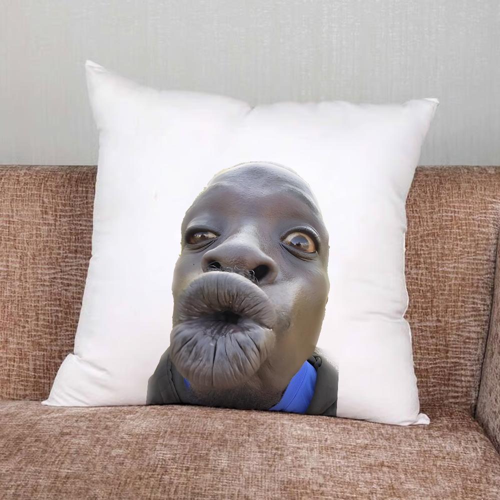Funny Ugly Man Pillow Case For Home Bedroom Car Office Decoration Living Room Sofa Cushion Cover Suitable