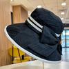 Stylish Women's Fisherman Hat With Large Brim For Spring Summer Travel Uv Protection Korean Style Bow Tie Sun Hat